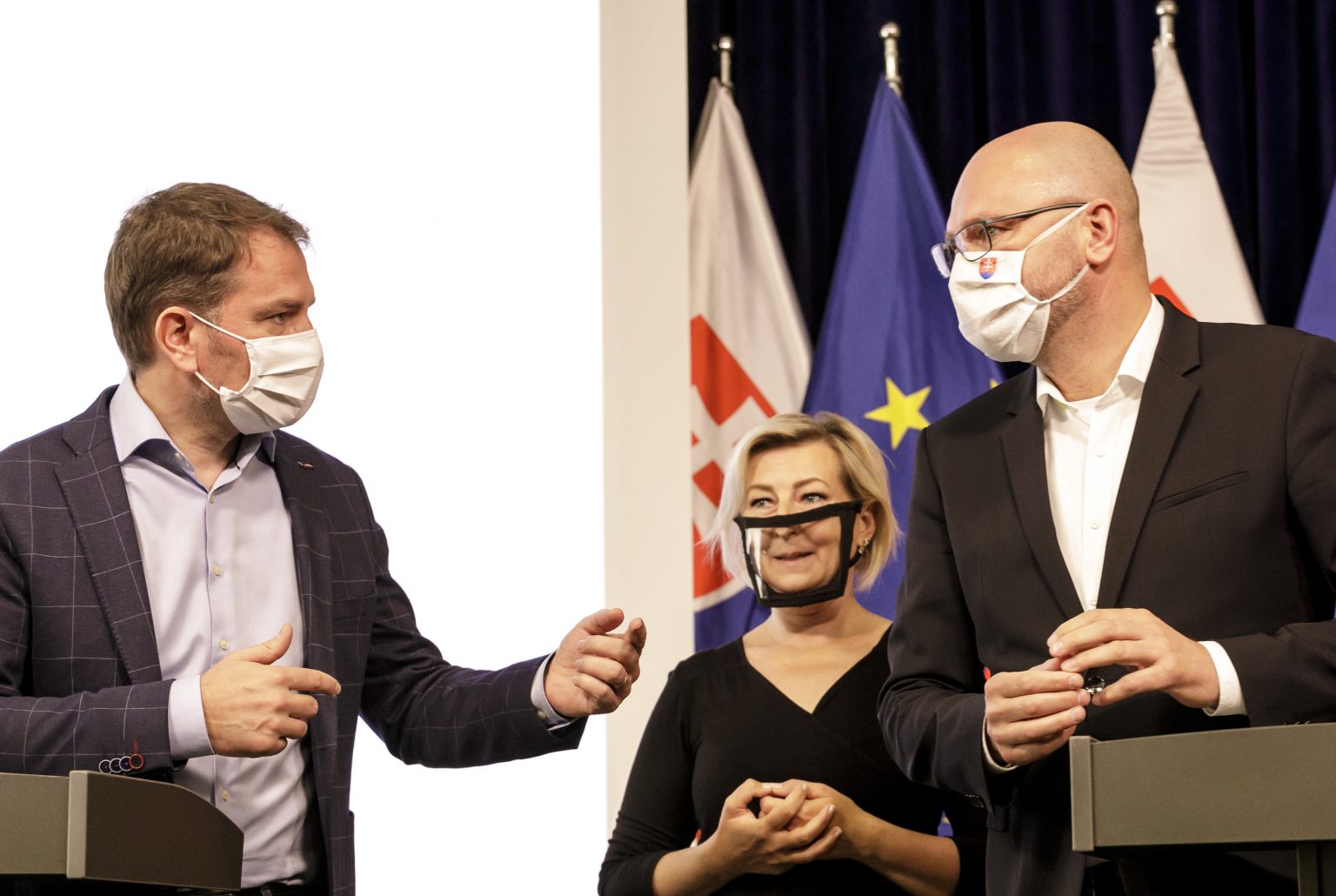 Igor Matovič a Richard Sulík. Foto: Dano Veselý/TASR
