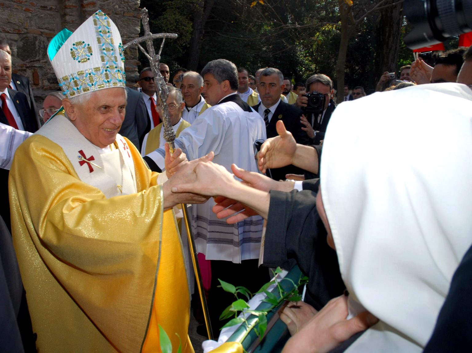 Joseph Ratzinger ako pápež Benedikt XVI. v Turecku. Foto: AP/TASR