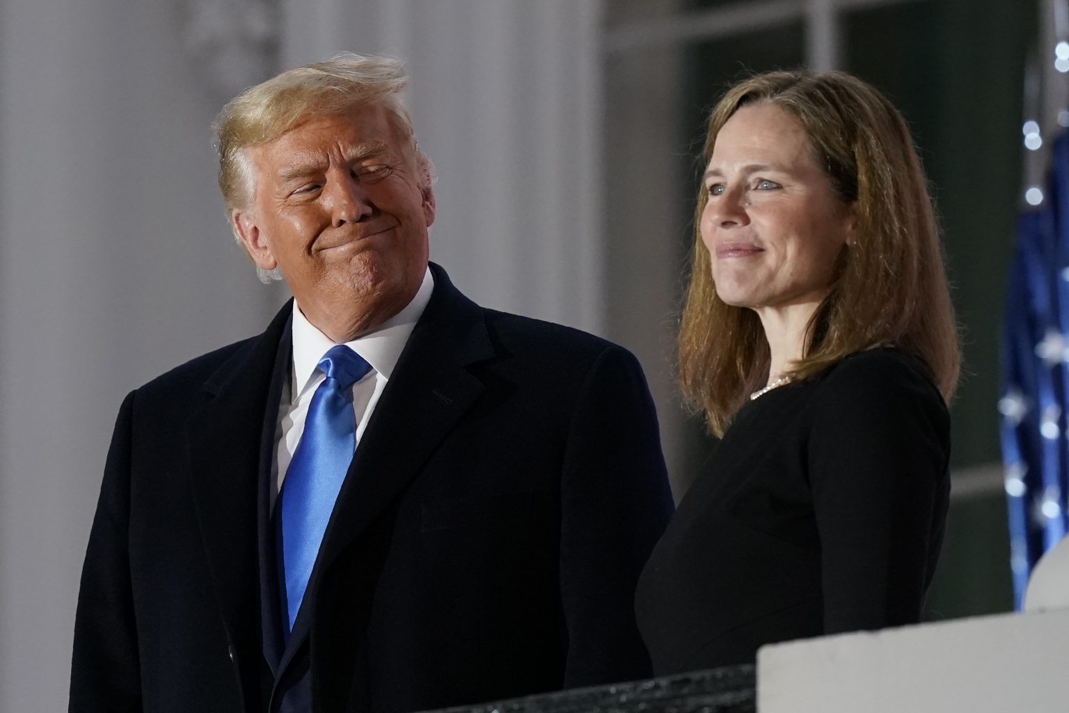 Donald Trump, Sudkyňa Barrettová. Foto: TASR/AP