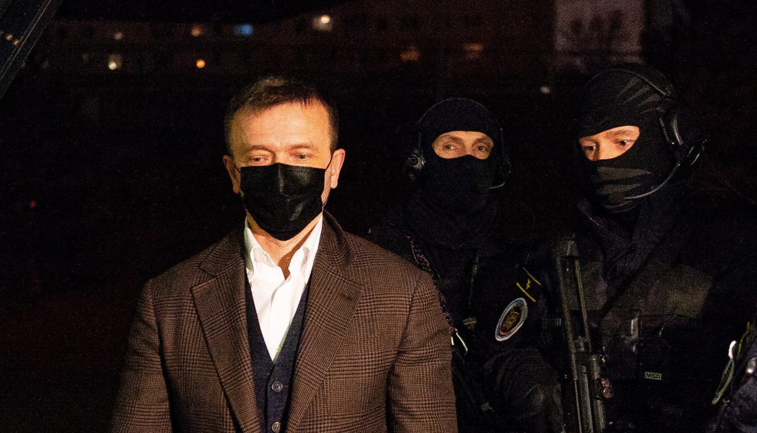 Jaroslav Haščák počas zadržania 1. decembra 2020 v Bratislave. Foto: Jakub Kotian/TASR