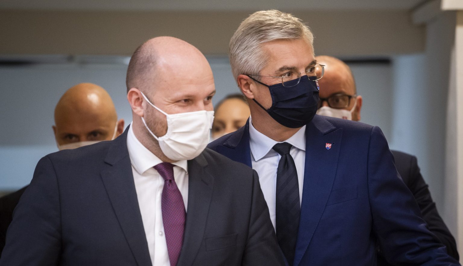 Jaroslav Naď a Ivan Korčok. Foto: Jaroslav Novák/TASR
