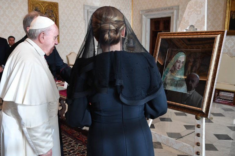 Pápež František a prezidentka SR Zuzana Čaputová. Foto: TASR