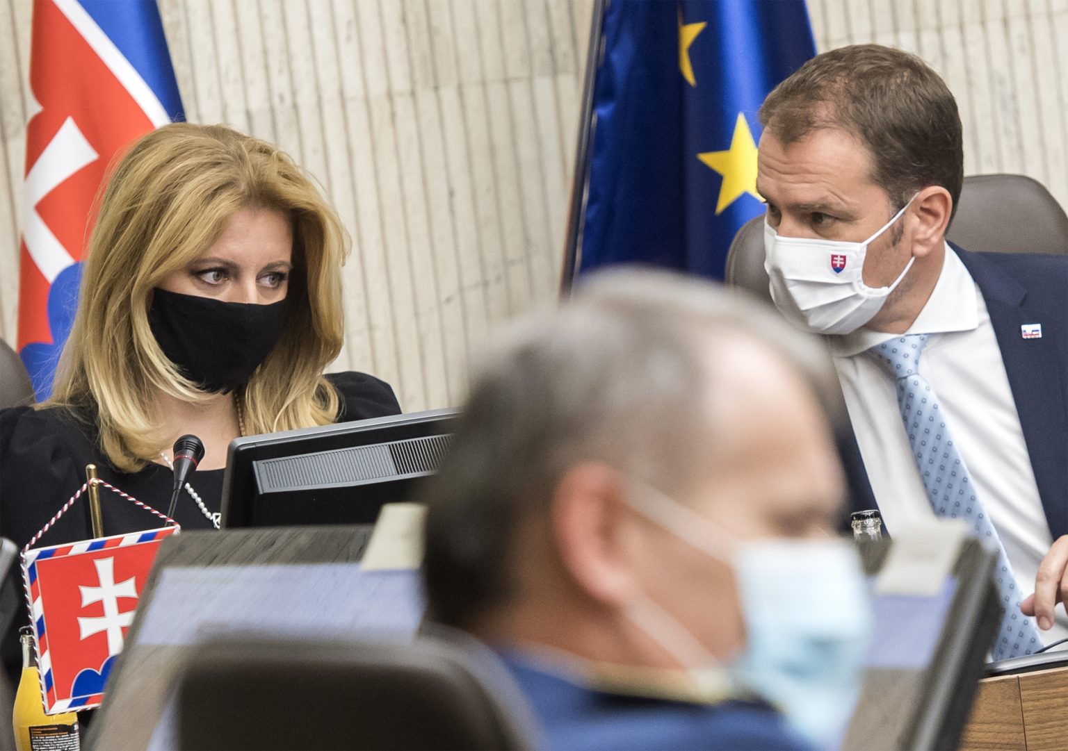 Zuzana Čaputová a Igor Matovič. Foto:  Martin Baumann/TASR