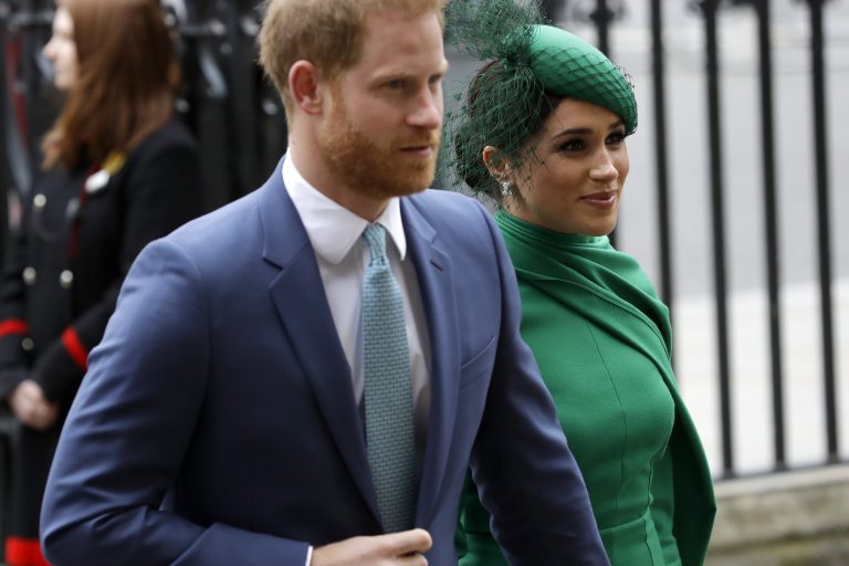 Britský princ Harry a jeho manželka Meghan Markle. Foto:  TASR/AP
