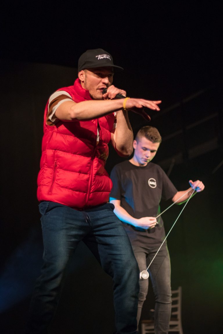 Reper Augustín v akcii. Foto: archív Augustína