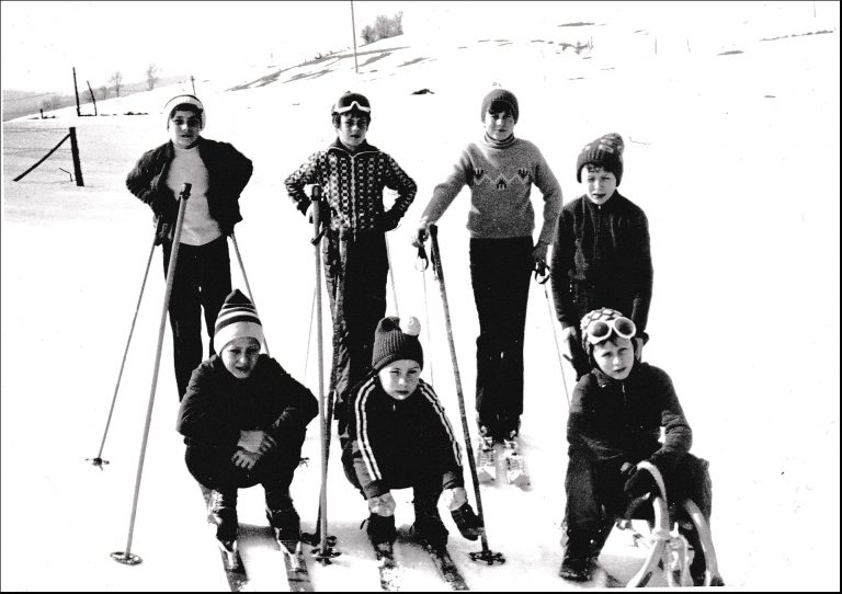 Sánkovačka a lyžovačka v 70. rokoch minulého storočia. Foto: archív