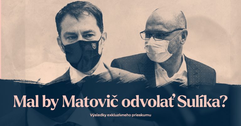 Až 44 percent ľudí unavuje konflikt Igora Matoviča a Richarda Sulíka