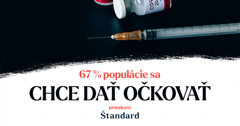 Viac ako dve tretiny Slovákov sa chce dať očkovať