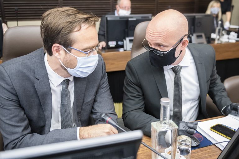 Marek Krajčí a Branislav Gröhling. Foto: Martin Baumann/TASR