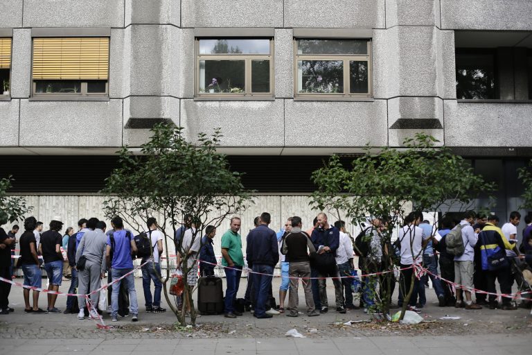 Migranti v Berlíne. Zdroj: TASR/AP