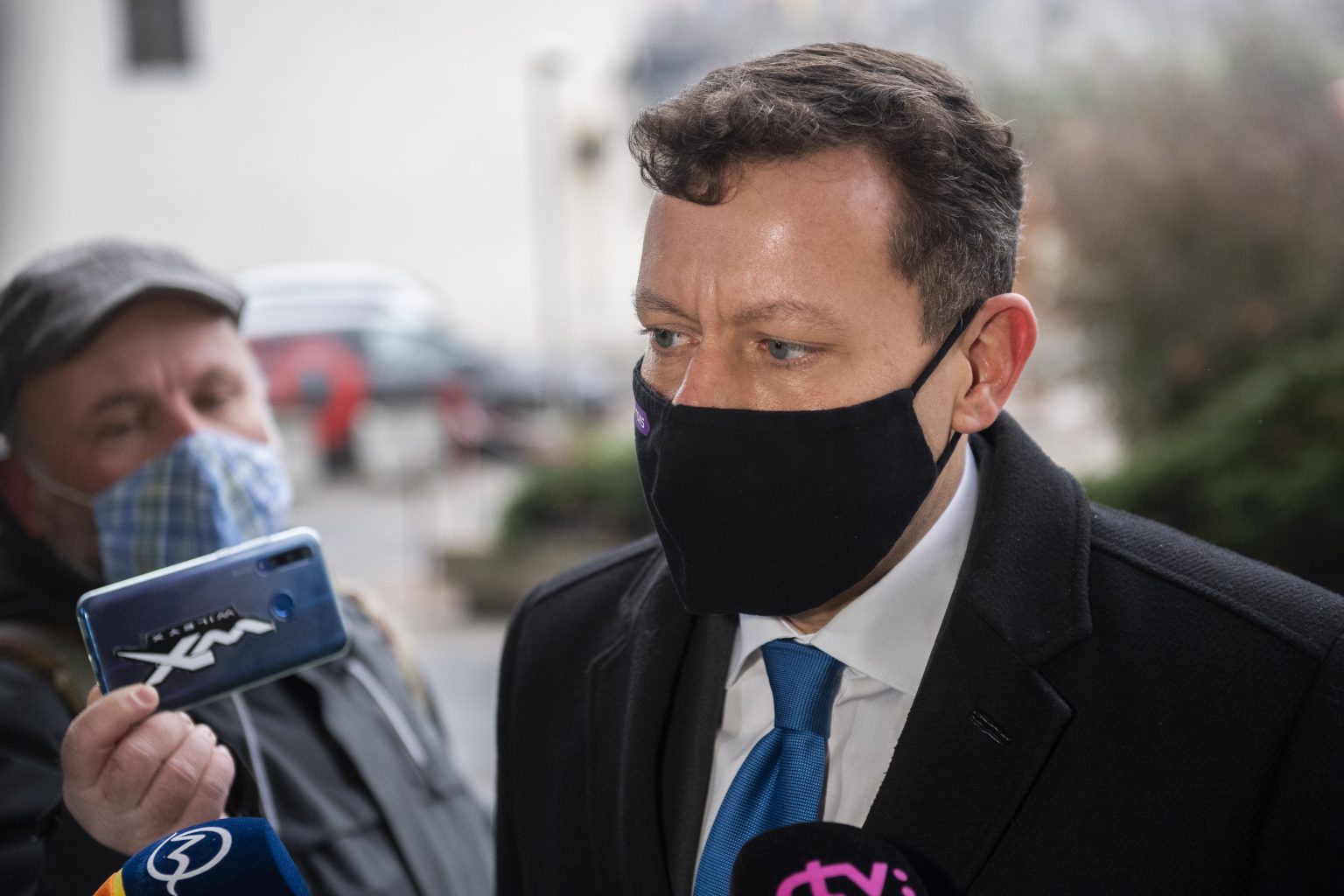 Daniel Lipšic prichádza na Najvyšší súd SR, ktorý rozhoduje v kauze televíznych zmeniek v Bratislave 12. januára 2021. Foto: Jaroslav Novák/TASR