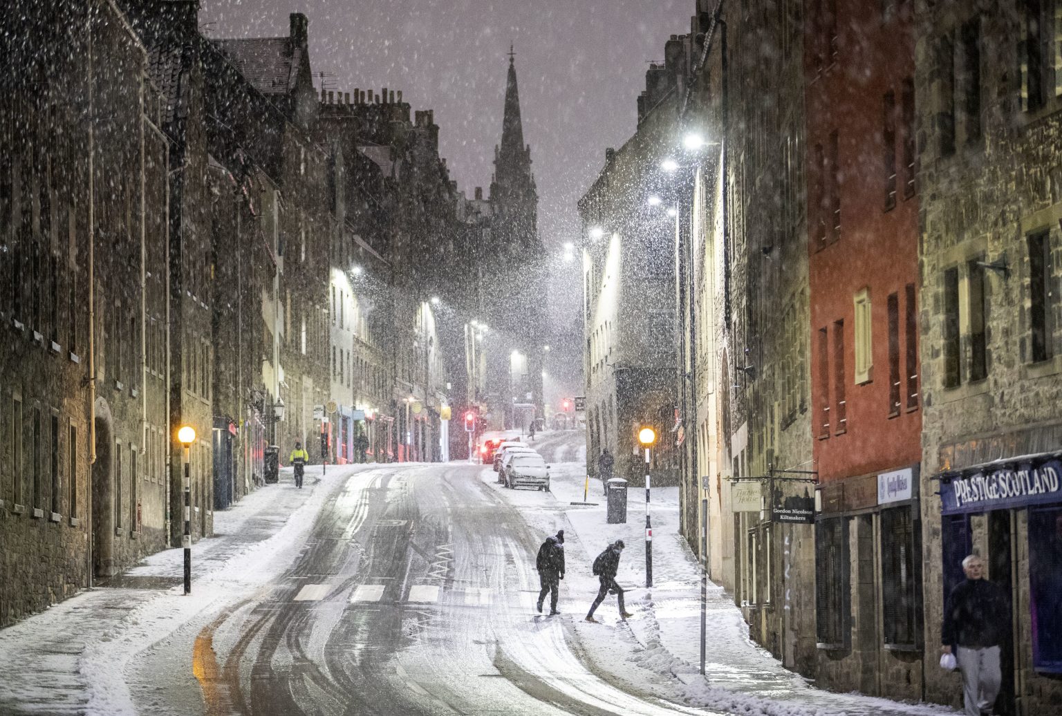 Zima v Edinburghu. Ilustračná snímka. Foto: TASR/AP