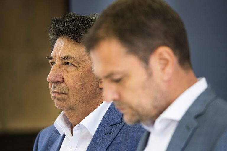 Igor Matovič a Ján Budaj. Foto: Jaroslav Novák/TASR