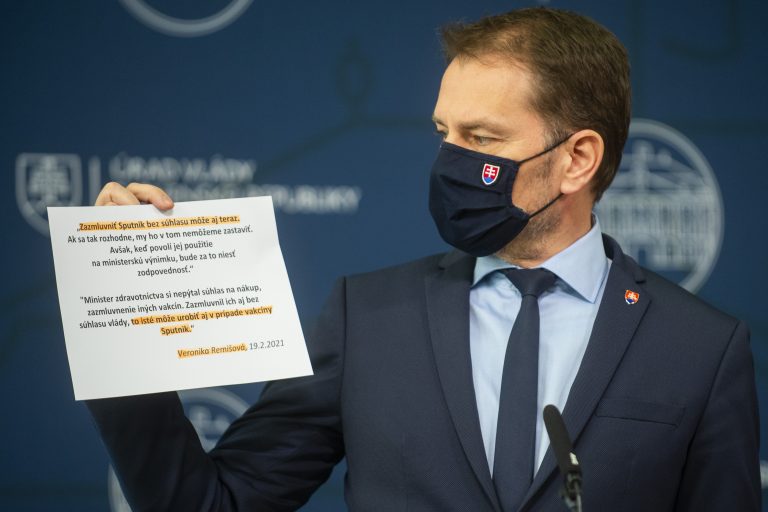 Predseda vlády SR Igor Matovič. Foto: Jakub Kotian/TASR