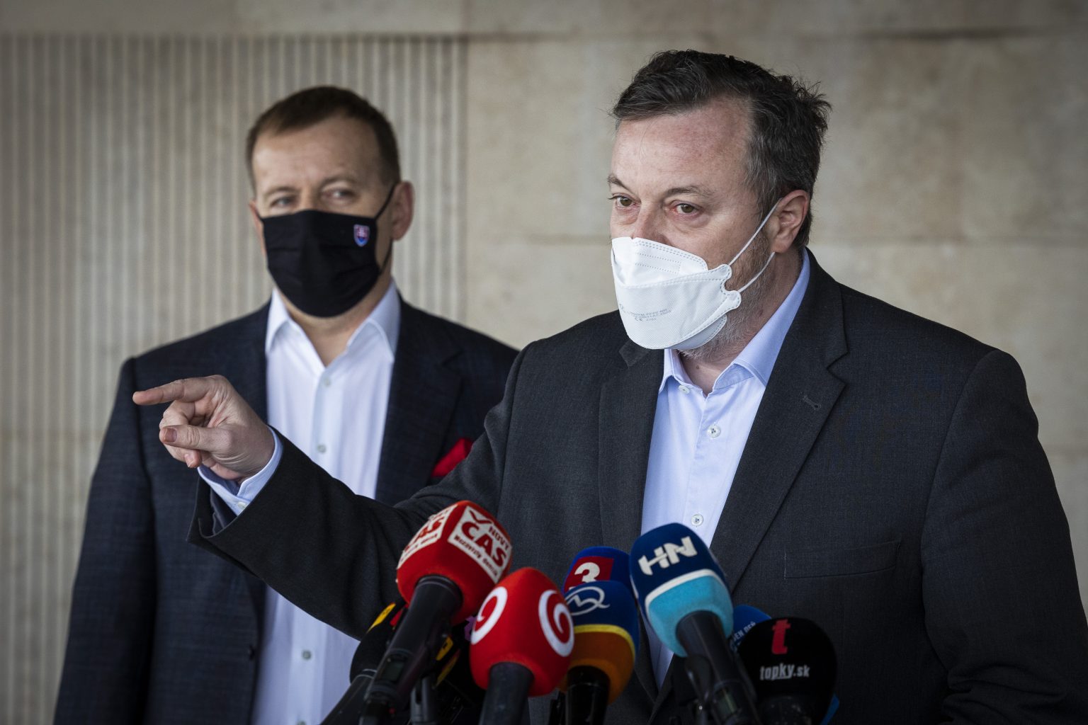 Boris Kollár a Milan Krajniak. Foto: Jaroslav Novák/TASR