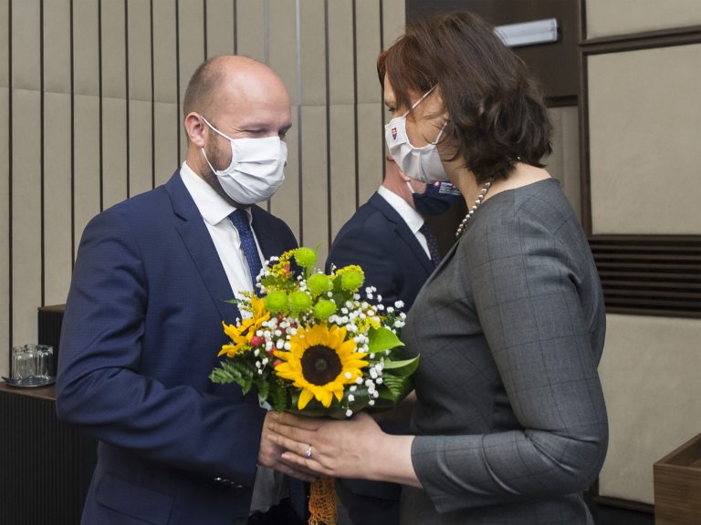 Veronika Remišová a Jaroslav Naď. Foto: Martin Baumann/TASR