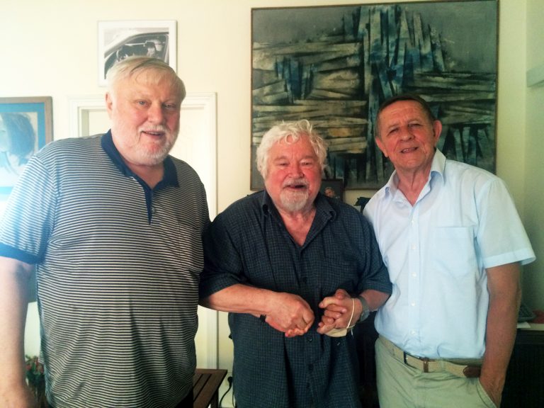Zľava: Peter Zajac, Petr Pithart a László Szigeti. 