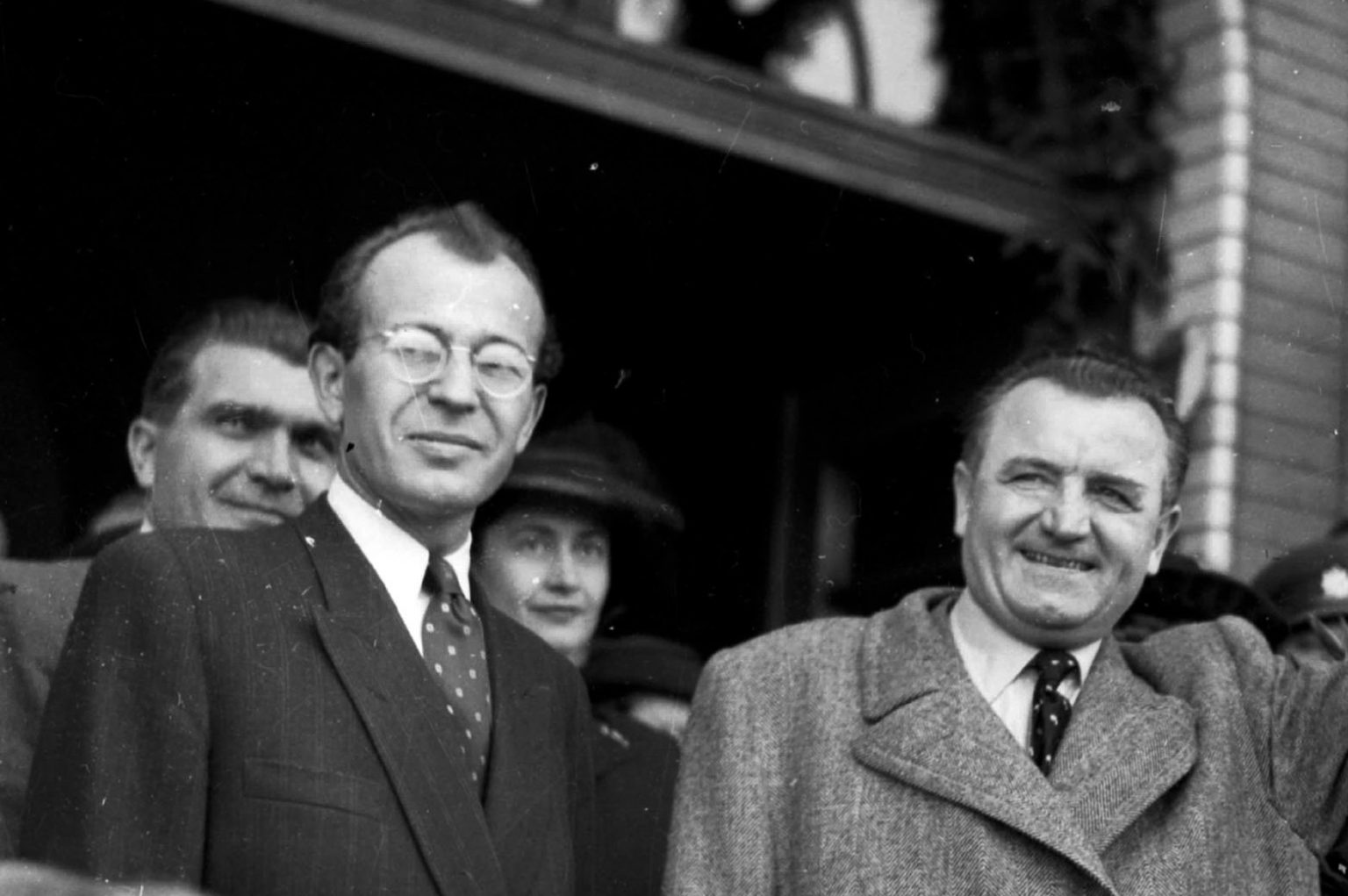 Husák s Gottwaldom v roku 1948. Foto: Koloman Cích/TASR