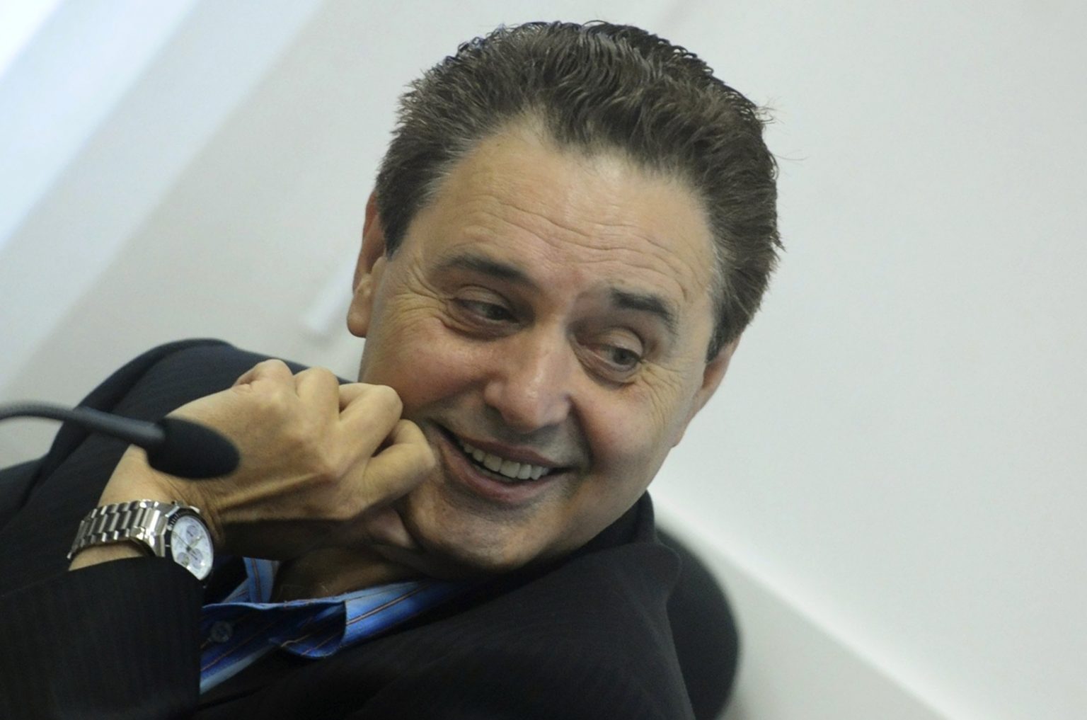 Jozef Majský pred súdnym pojednávaním na Špecializovanom trestnom súde v Pezinku. Foto: TASR/Martin Baumann