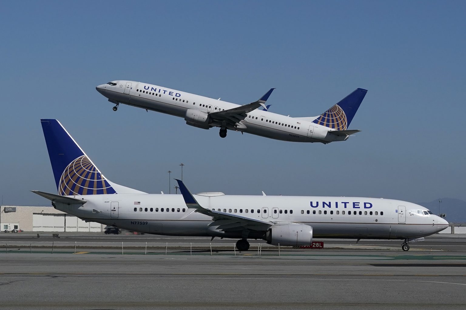 Lietadlá spoločnosti United Airlines. Foto: TASR/AP