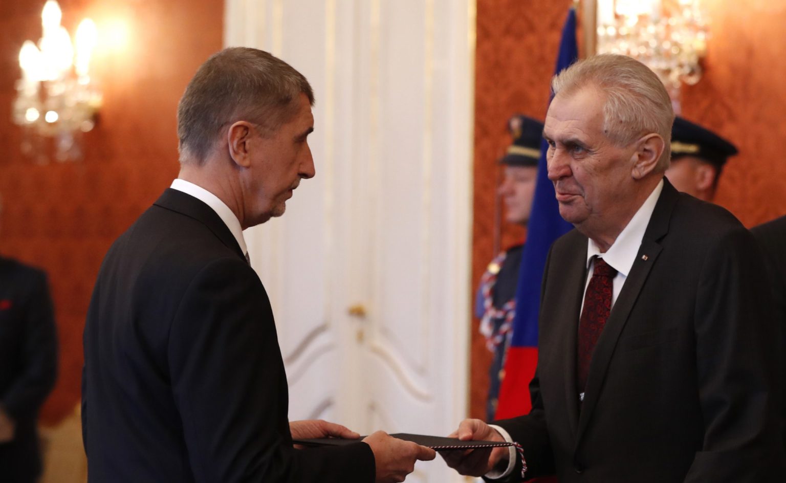 Andrej Babiš a Miloš Zeman. Foto: TASR/AP