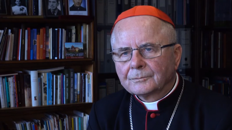 Kardinál Sigitas Tamkevičius. Foto: reprofoto/Youtube - kadre TV
