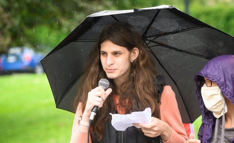 Predsedníčka Mladého Pirátstva Georgia Hejduková. Foto: Facebook