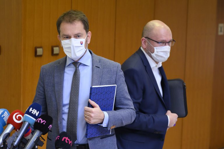 Igor Matovič a Richard Sulík. Foto: TASR/ Pavel Neubauer