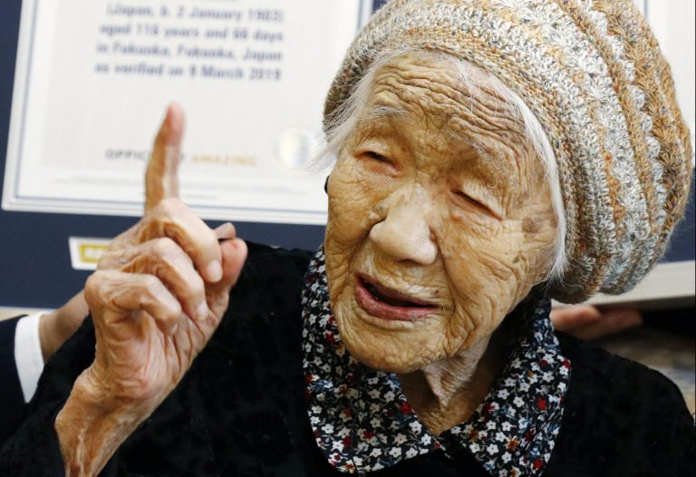 Kane Tanakaová, najstaršia žijúca osoba na planéte. Foto: TASR/AP