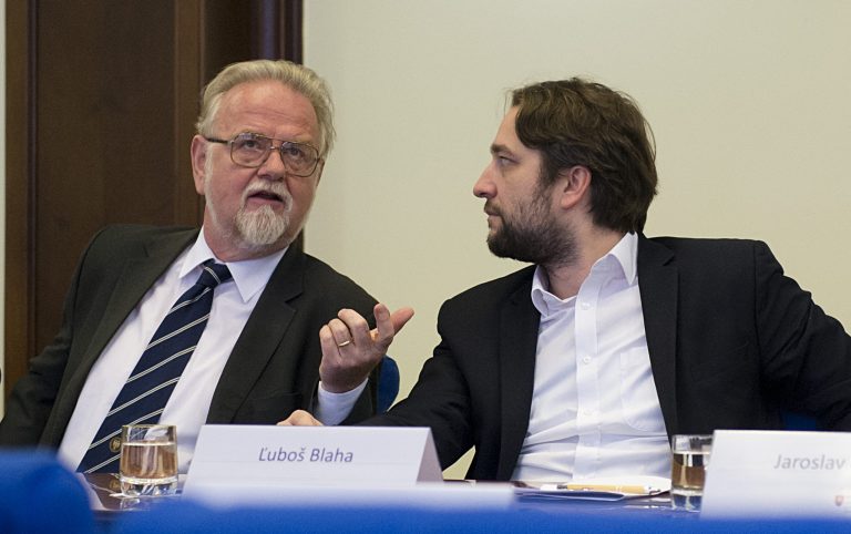 Peter Osuský a Ľuboš Blaha. Foto: Martin Baumann/TASR