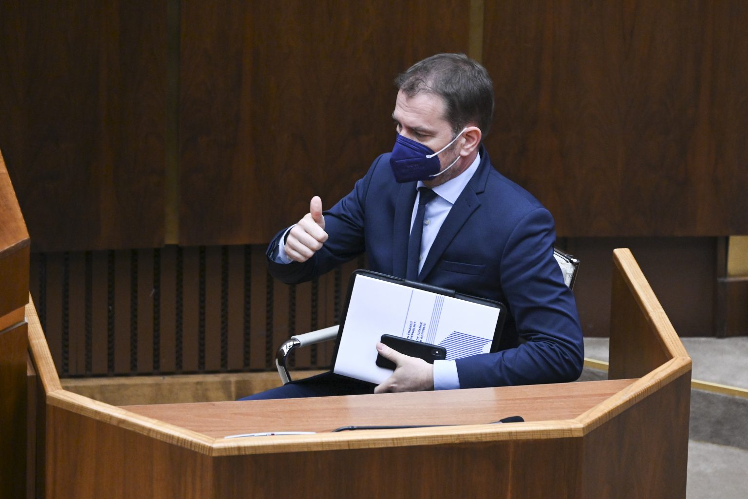 Na snímke minister financií SR Igor Matovič (OĽaNO). Foto: Pavel Neubauer/ TASR