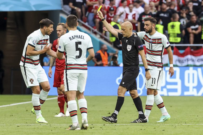 Zápas Portugalsko -Maďarsko na EURO 2020. FOTO: TASR/AP