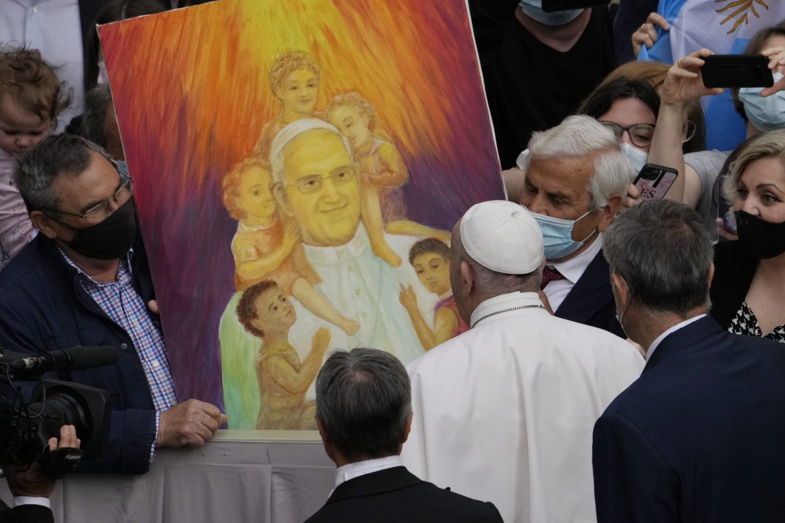 Pápež František na generálnej audiencii. Foto: TASR/AP