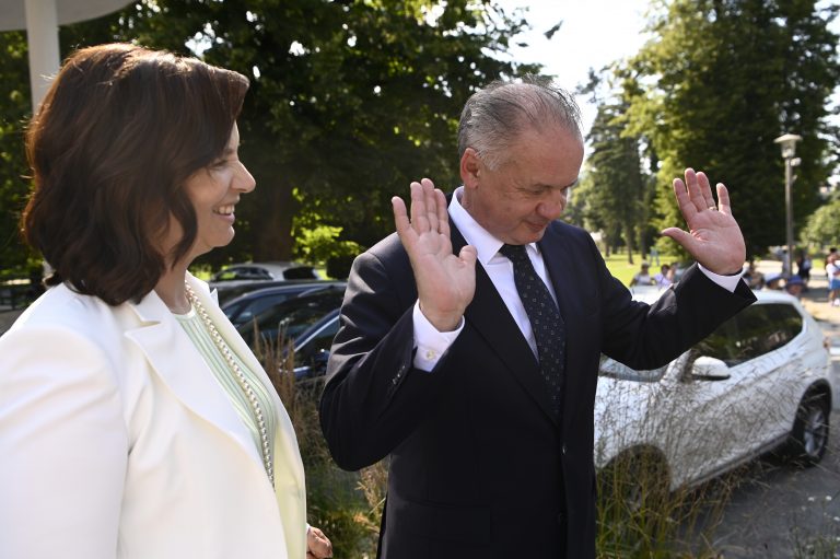 Andrej Kiska a Veronika Remišová. Foto: Radovan Stoklasa/TASR