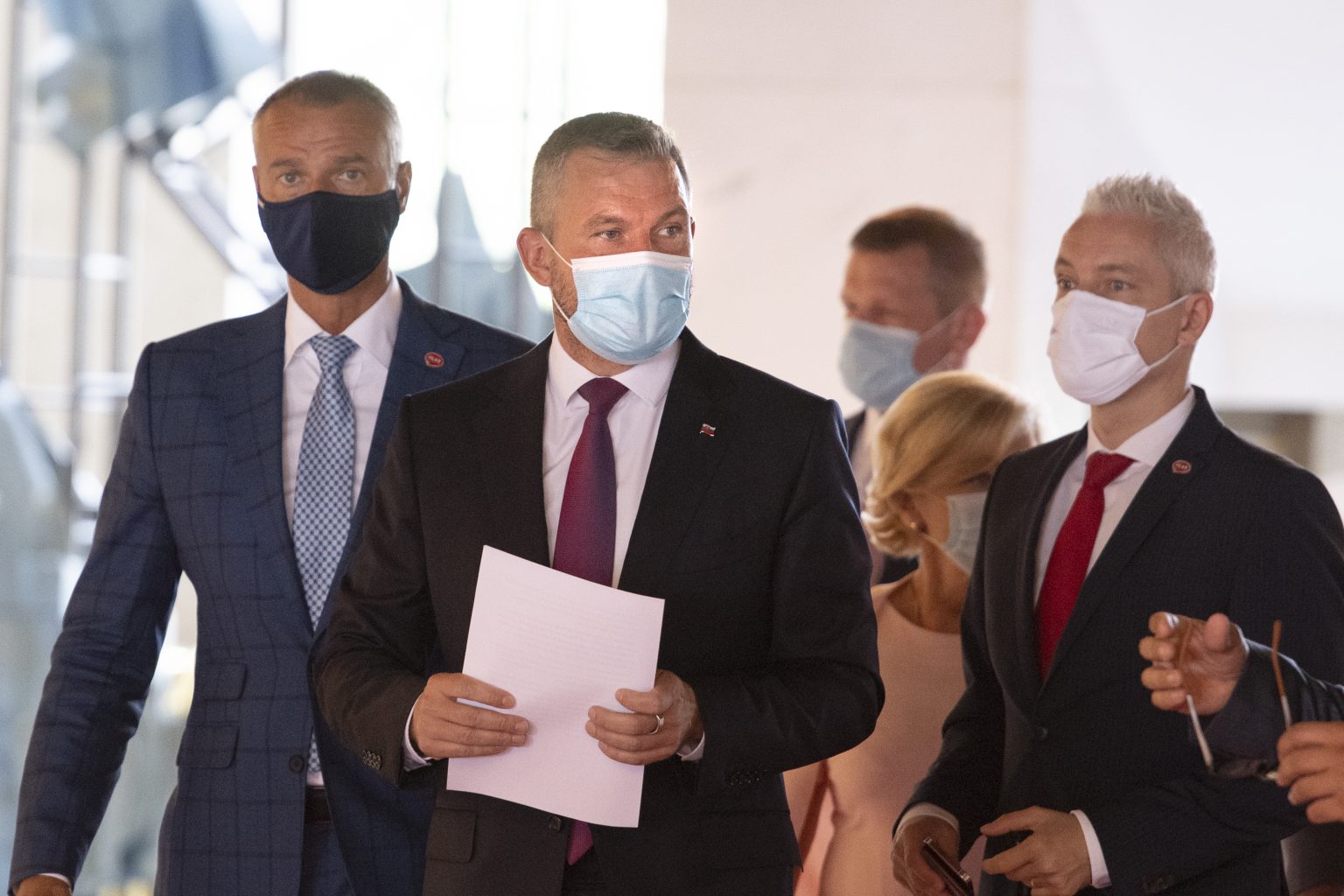 Richard Raši a Peter Pellegrini. Foto: Pavel Neubauer/TASR