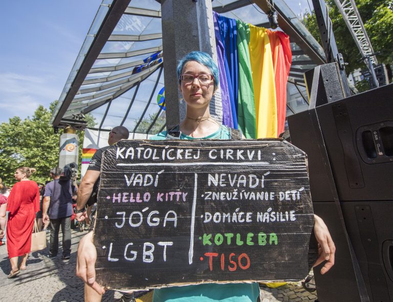 Dúhový Pride v Bratislave v roku 2019. Foto: Martin Baumann/TASR
