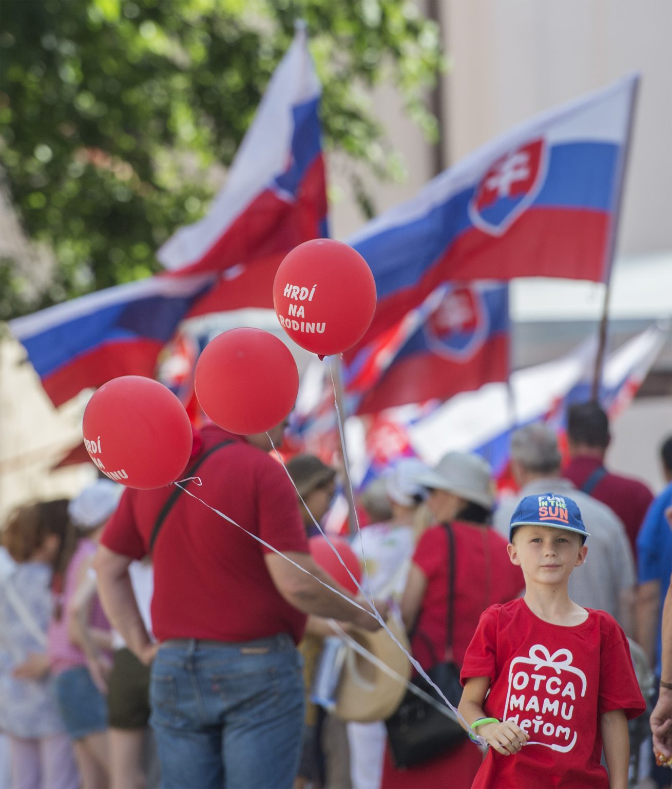 Účastníci pochodu Hrdí na rodinu. Foto: Martin Baumann/TASR