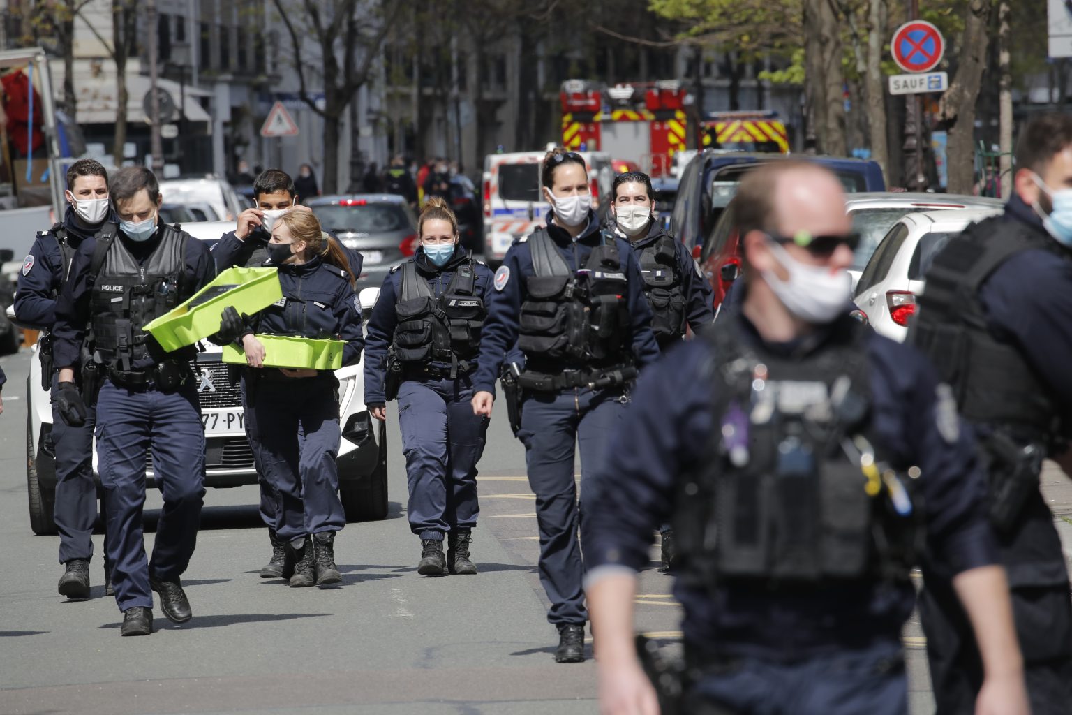 Francúzski policajti, ilustračná fotka.
Foto: TASR/AP
