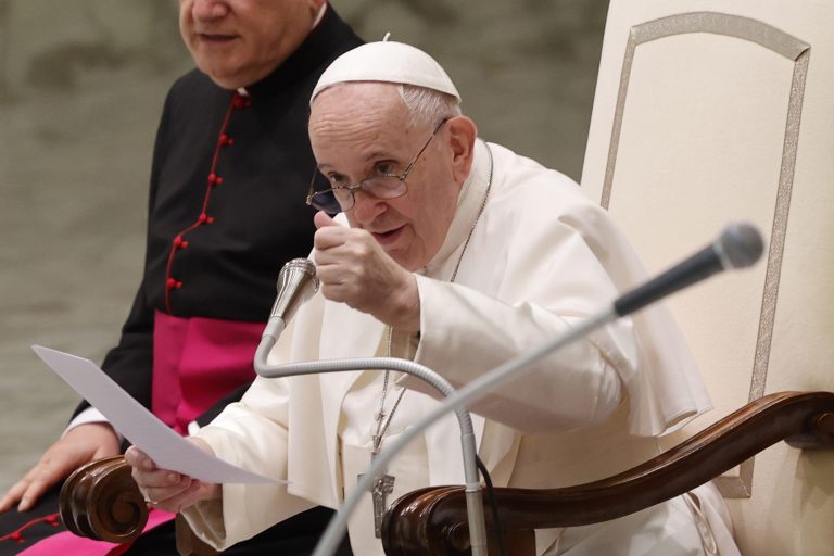 Pápež na generálnej audiencii. Foto: TASR/AP