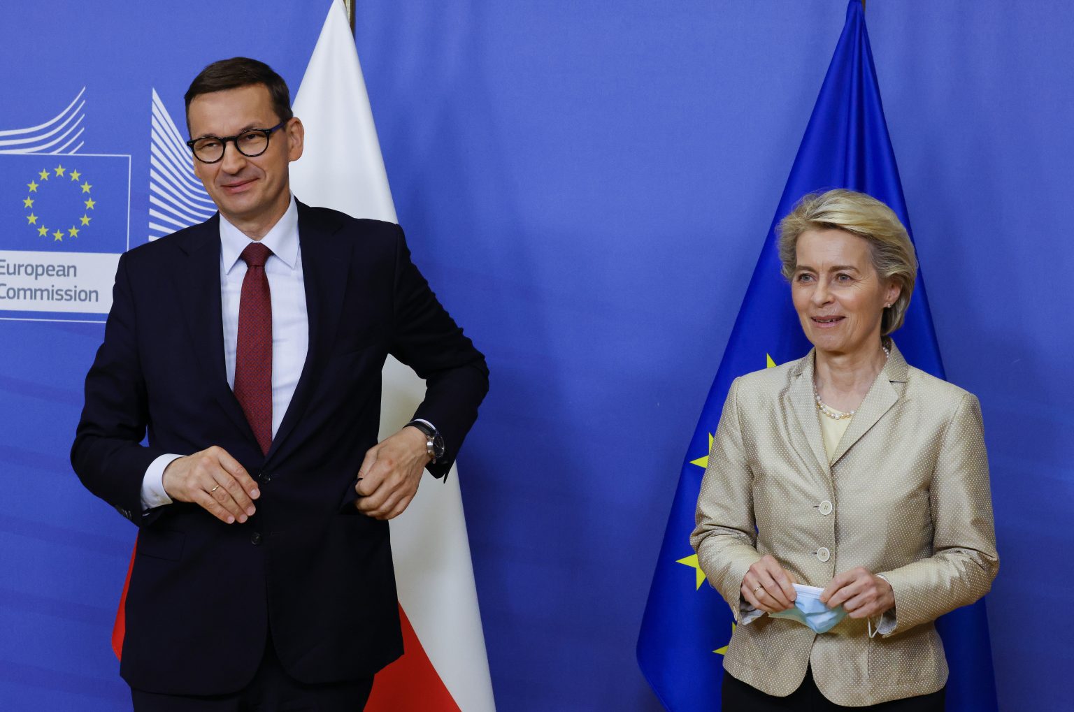 Mateusz Morawiecki a Ursula von der Leyenová . Foto: TASR/AP