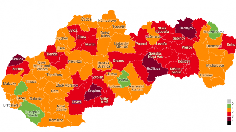 Nový covid automat: V niektorých okresoch sa obmedzí pohyb. Zavedú sa rúška v exteriéri