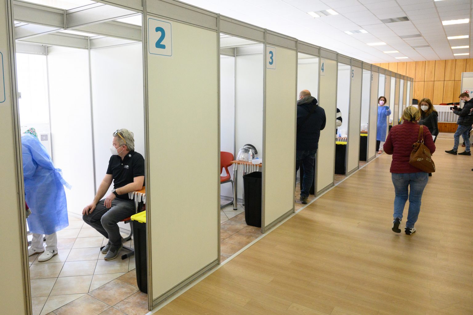 Očkovanie v Nitre. Foto: Henrich Mišovič/TASR