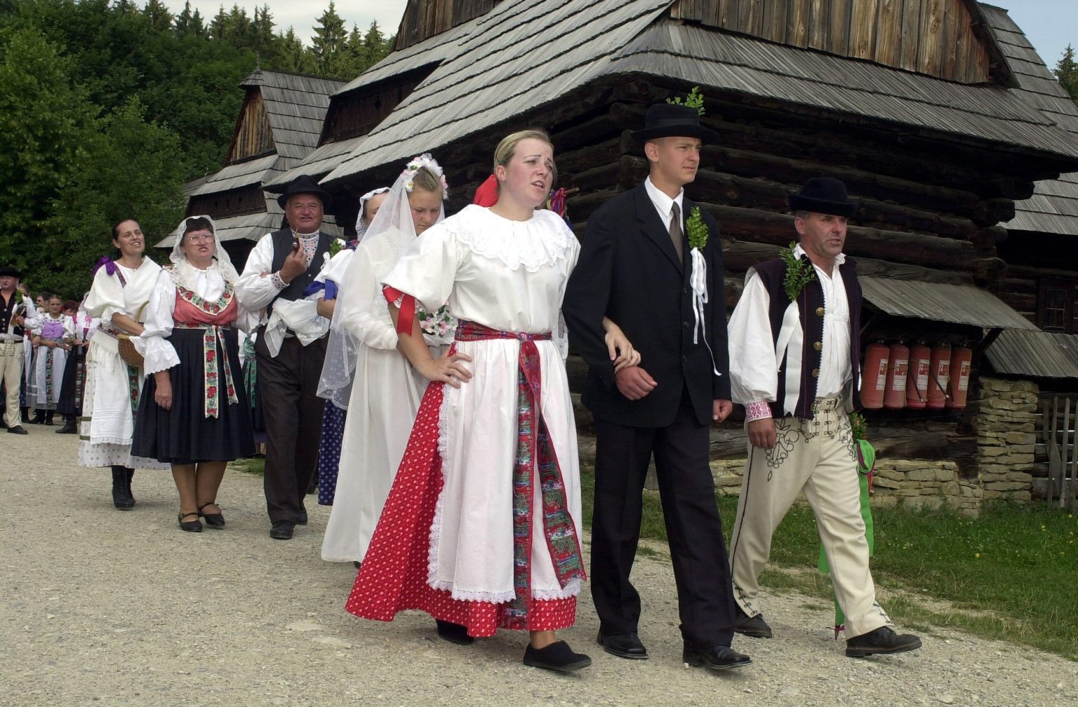 Archívny záber. Inscenácia svadby v Turci v 19. storočí. Foto: TASR / Pavol Ďurčo
