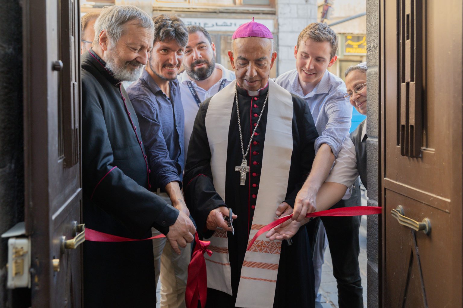 Slávnostné otvorenie Kresťanského centra nádeje 22. júla 2021. Foto: HOPE CENTER / ACN