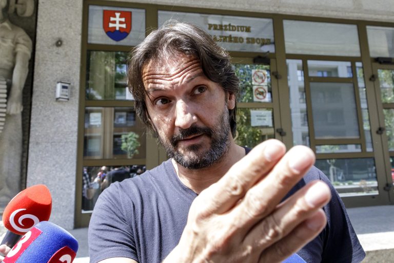 Robert Kaliňák po výpovedi v kauze Očistec 19. augusta 2021. Foto: Dano Veselský/TASR