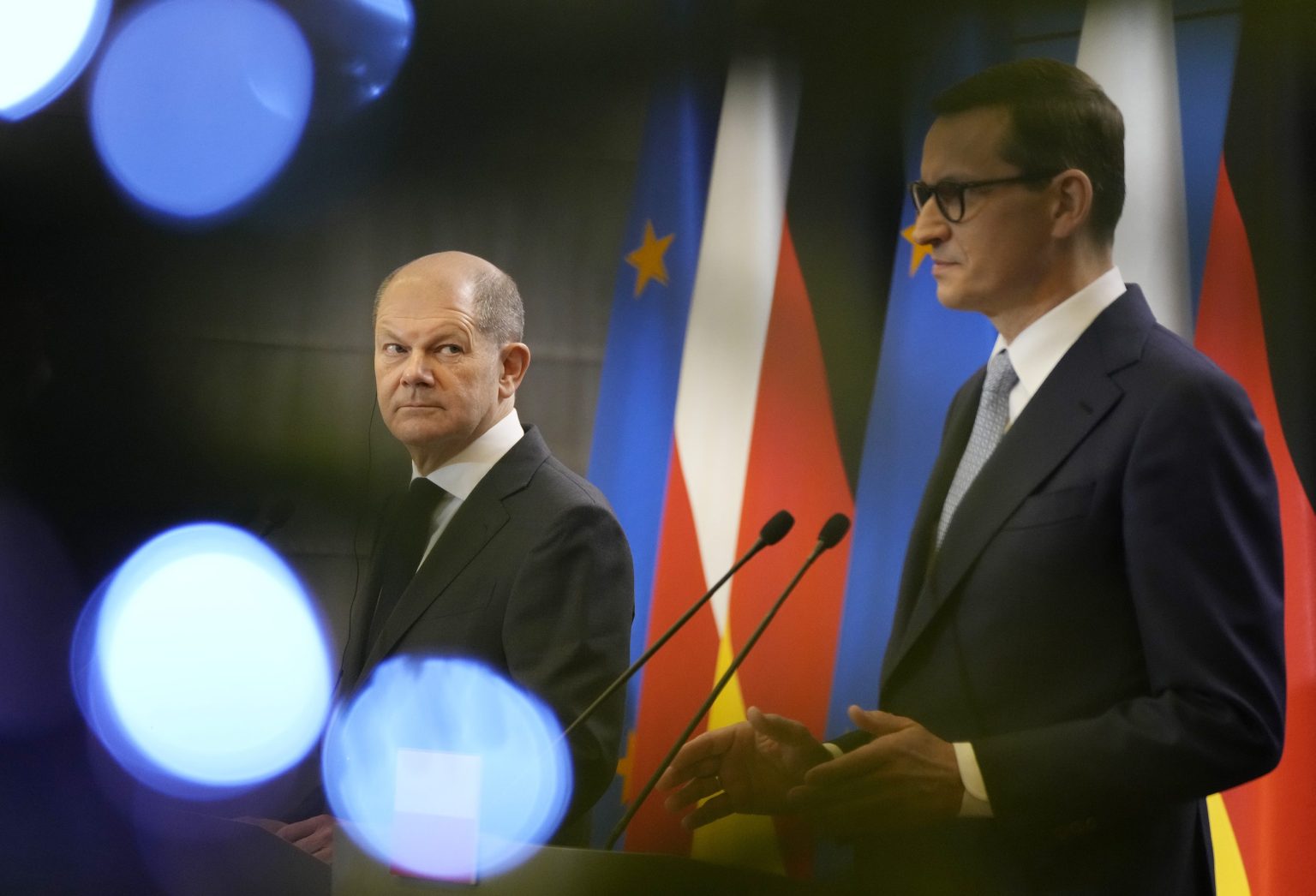 Olaf Scholz a Mateusz Morawiecki. Foto: TASR/AP