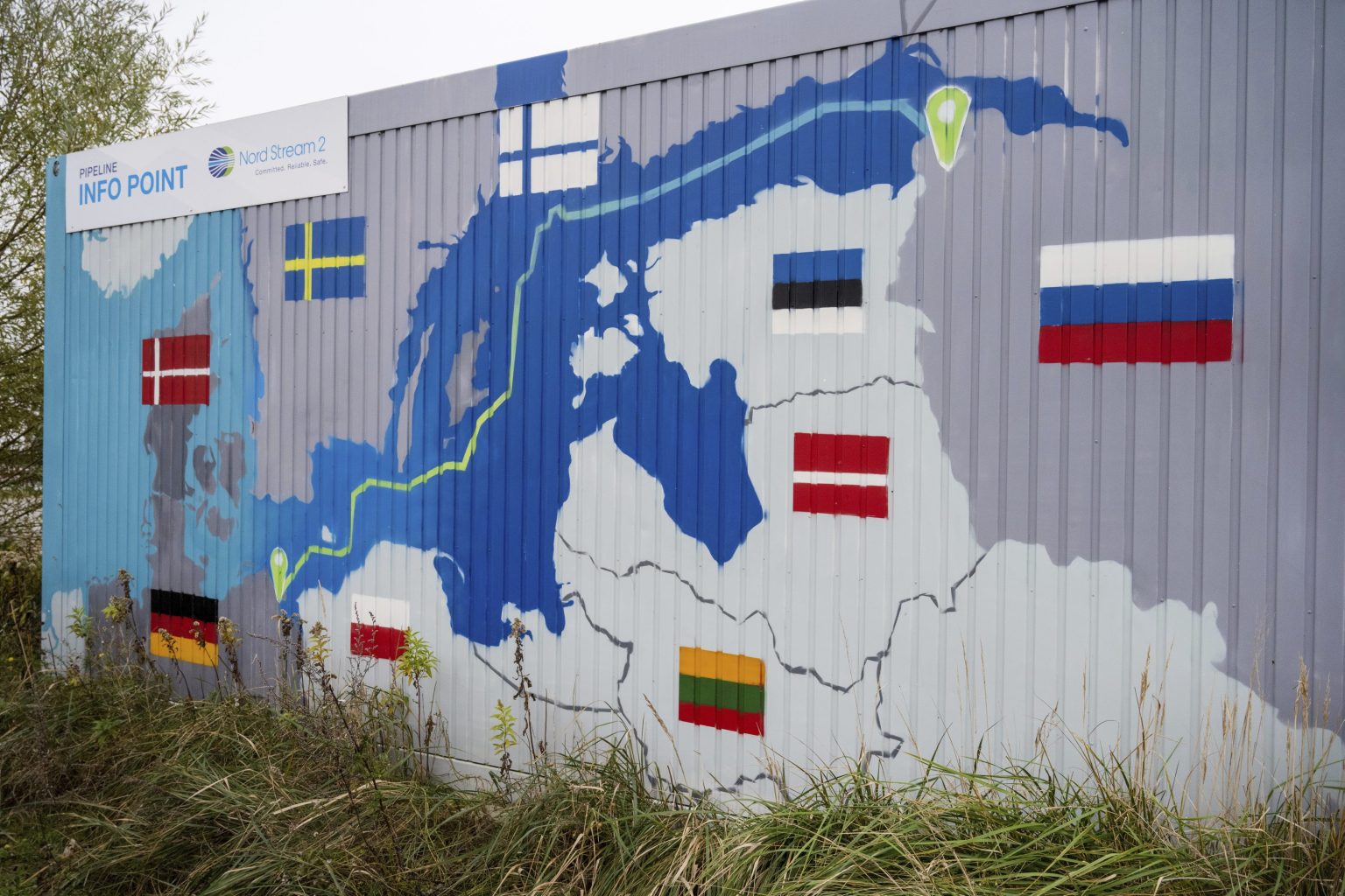 Schéma plynovodu Nord Stream 2. FOTO TASR/AP
