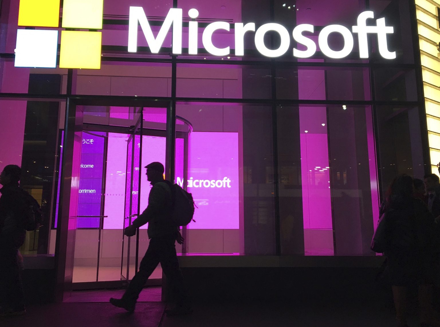 Logo korporácie Microsoft, ilustračný obrázok. Foto: TASR/AP