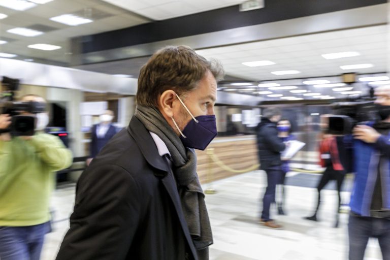 Na snímke podpredseda vlády SR a minister financií SR Igor Matovič (OĽaNO)  prichádza na rokovanie Bezpečnostnej rady SR v Bratislave 26. januára 2022. Foto: Dano Veselský/TASR