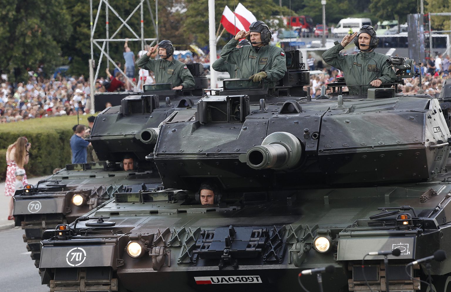 Jednotky poľskej armády. Foto: TASR/AP